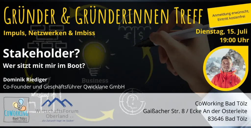 Gründerinnen und Gründer Treff Stakeholder